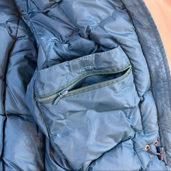 Vintage Eddie Bauer Goose Down Snow Ski Jacket Blue M - Picture 7 of 14